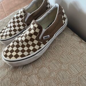 Vans Checkered Gold